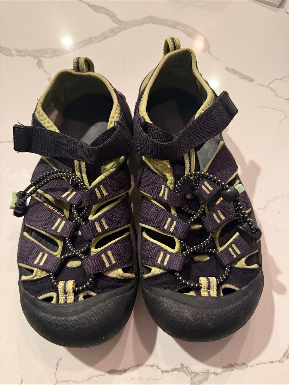 Keen Kids Navy and Yellow Closed-Toe Sport Sandals waterproof 4